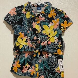 Old Navy Black Floral set